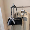 Women’s Bow Ribbon Shoulder Baguette Underarm Bag