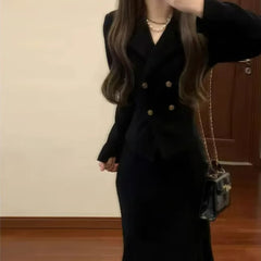 Elegant Luxe Two-Piece Dress Set for Women