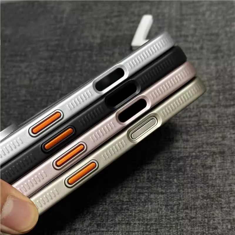 MagSafe Magnetic Suction Frosted Corrugated Phone Case – Simple & Stylish Protection