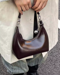 Korean Chic Horn-Shaped Shoulder Bag for Women
