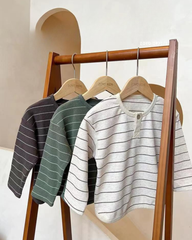 Kids Distressed Cotton Long Sleeve T-Shirt