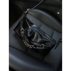 Ladies armpit bag casual and versatile trendy and cool motorcycle bag high-end bag