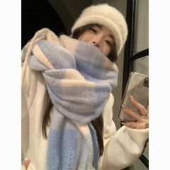 So Warm New Big Scarf for Women, Thickened Shawl, Dual-Use Versatile Korean Style Neck Scarf