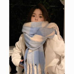 So Warm New Big Scarf for Women, Thickened Shawl, Dual-Use Versatile Korean Style Neck Scarf