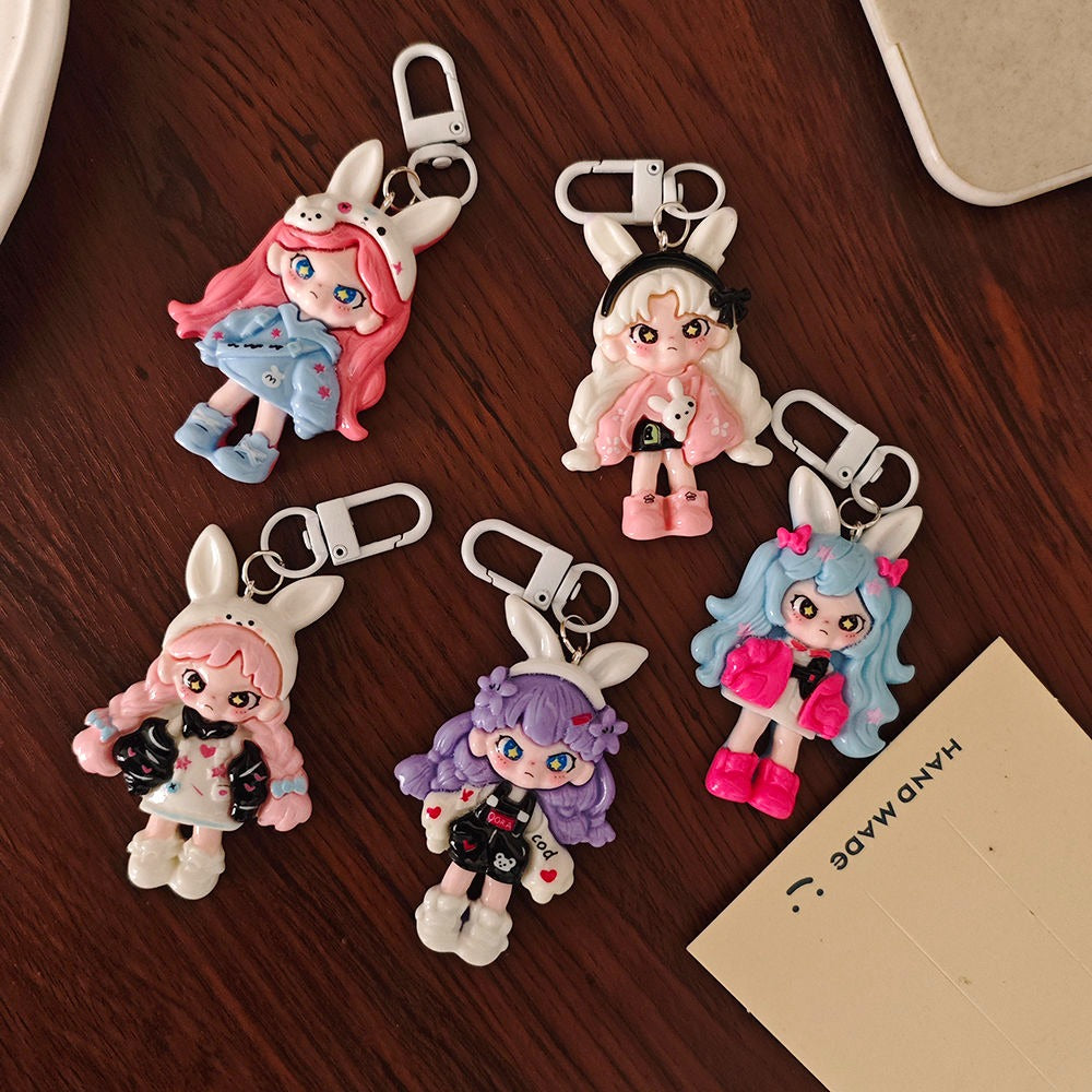 Cartoon Dora Transforming Keychain Pendant - Large Size Backpack Decoration, Couple & Best Friend Gift