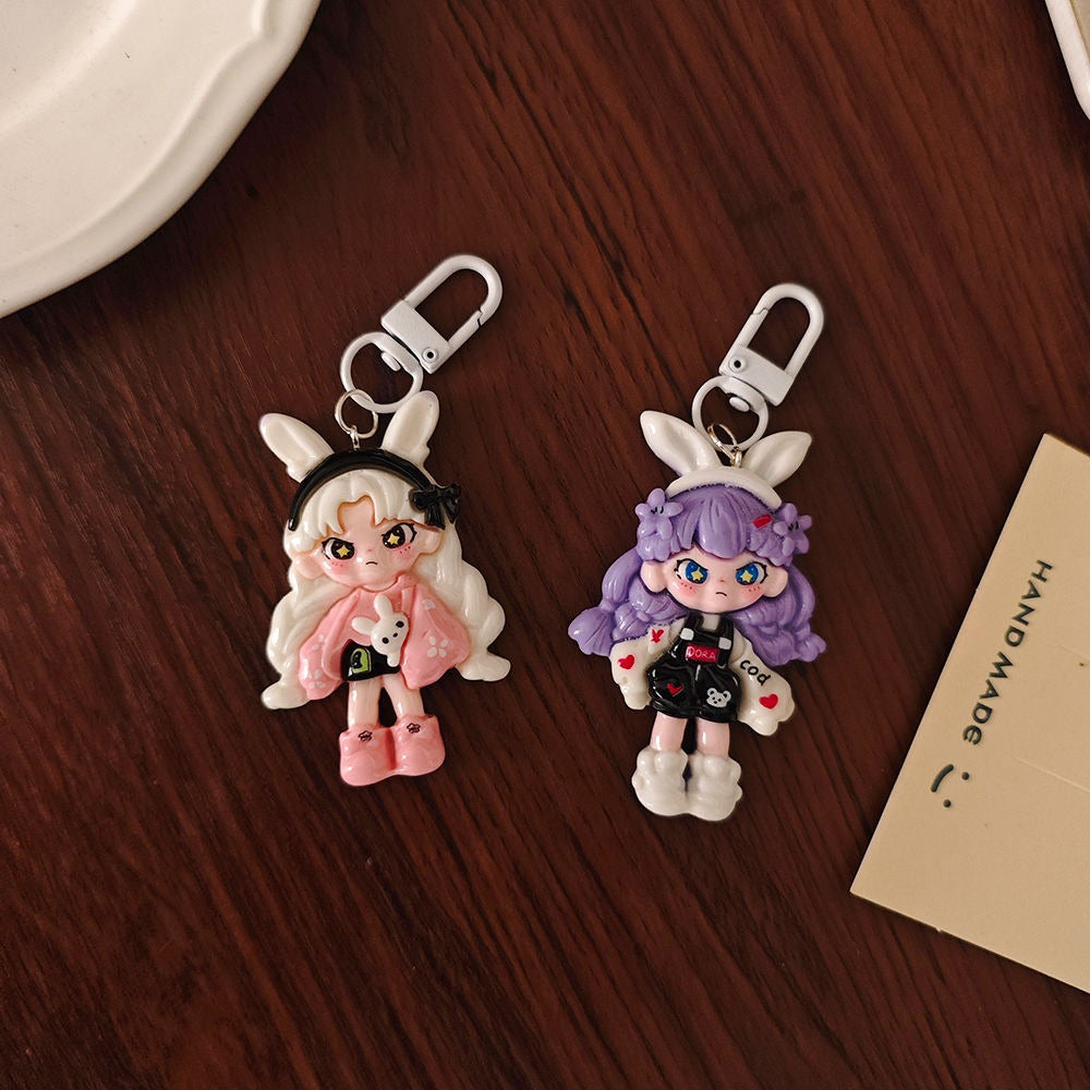 Cartoon Dora Transforming Keychain Pendant - Large Size Backpack Decoration, Couple & Best Friend Gift