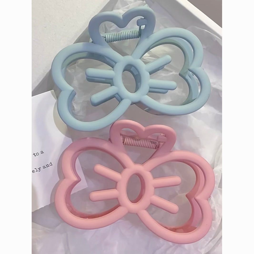 Simple Cute Bow Hairpin - Shark Clip for Hair Volume, Girl's Head Bun, Hair Accessory