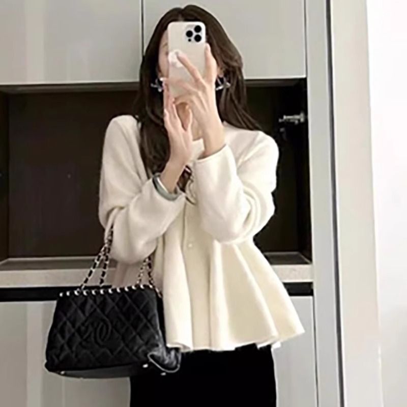 Petite Two-Piece Knit Sweater & Skirt Set