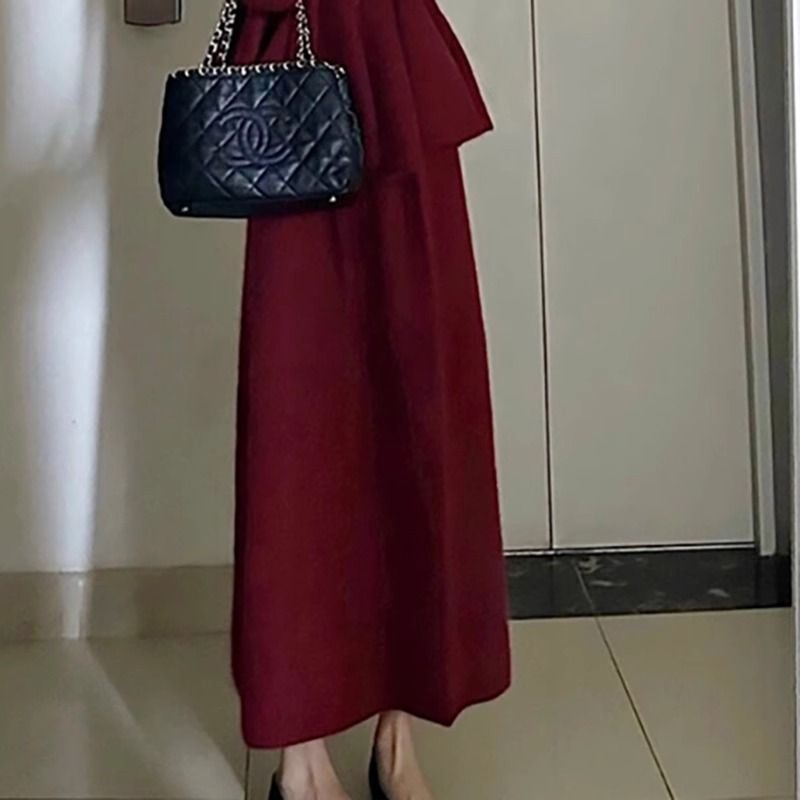 Petite Two-Piece Knit Sweater & Skirt Set