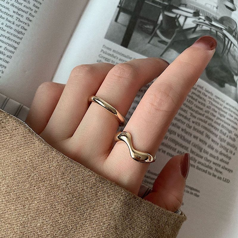 Minimalist Elegant - Trendy INS Cold Aesthetic, Adjustable Open Ring for Women
