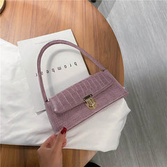 French Boutique Shoulder Bag for Women - Trendy Stone Texture Crossbody & Underarm Bag, Korean Style Fashion
