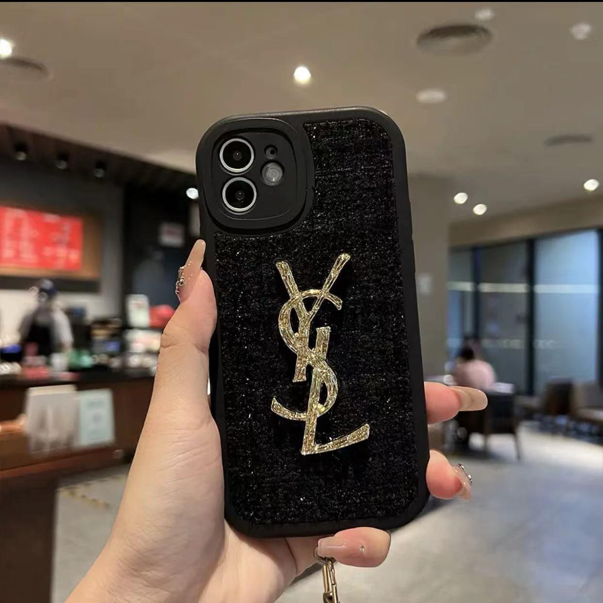 Chanel-Style Electroplated Phone Case – Luxury & Sleek Design