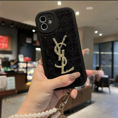 Chanel-Style Electroplated Phone Case – Luxury & Sleek Design