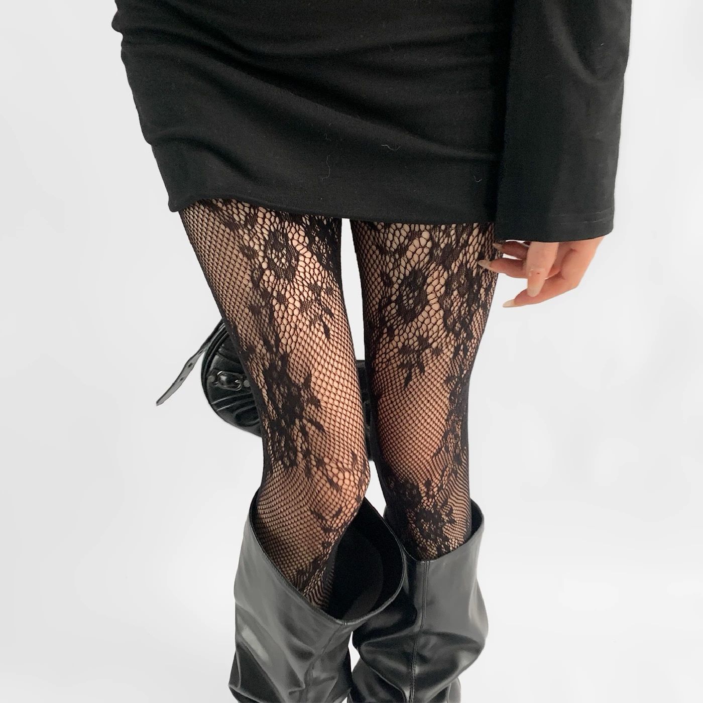 Lace Pantyhose – Hot Jacquard Mesh Tights in Melad Color Tone Stockings