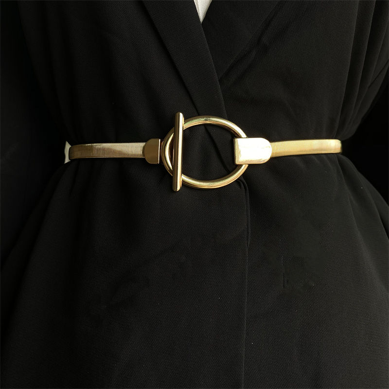 Gold Chain Belt for Women – Elastic Waistband for Dresses