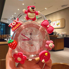 Cute Cartoon Kids Alarm Clock – Silent Bedroom Clock for Boys and Girls