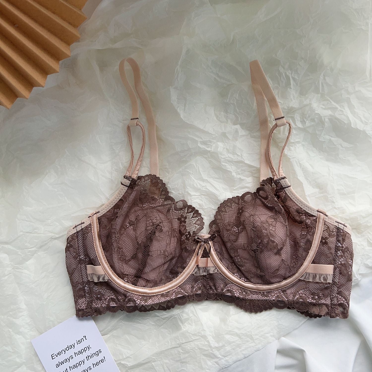 Sexy Lace Bunny Ear Bra and Panty Set – Ultra-Thin Soft Underwire Lingerie