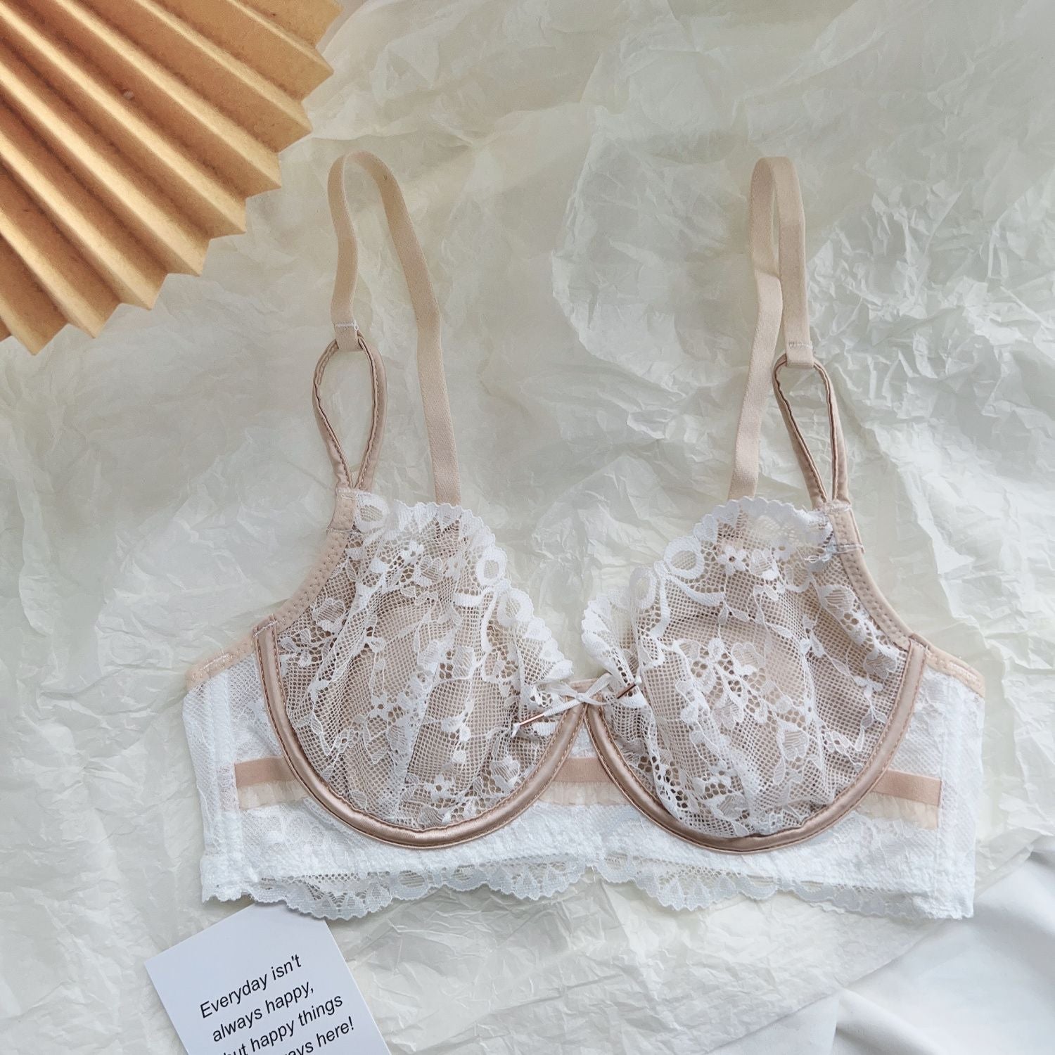 Sexy Lace Bunny Ear Bra and Panty Set – Ultra-Thin Soft Underwire Lingerie