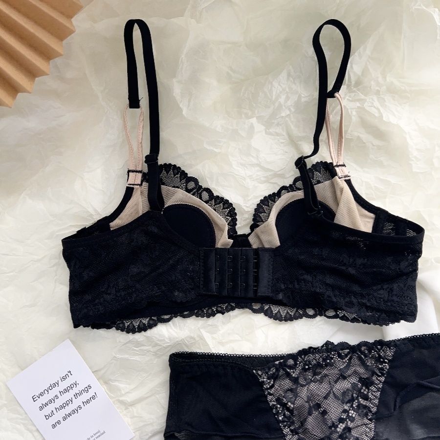 Sexy Lace Bunny Ear Bra and Panty Set – Ultra-Thin Soft Underwire Lingerie