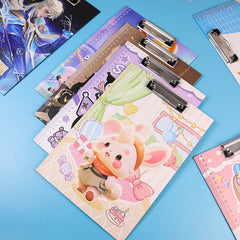 A4 Cartoon File Folder – Cute Student Clipboard & Writing Pad
