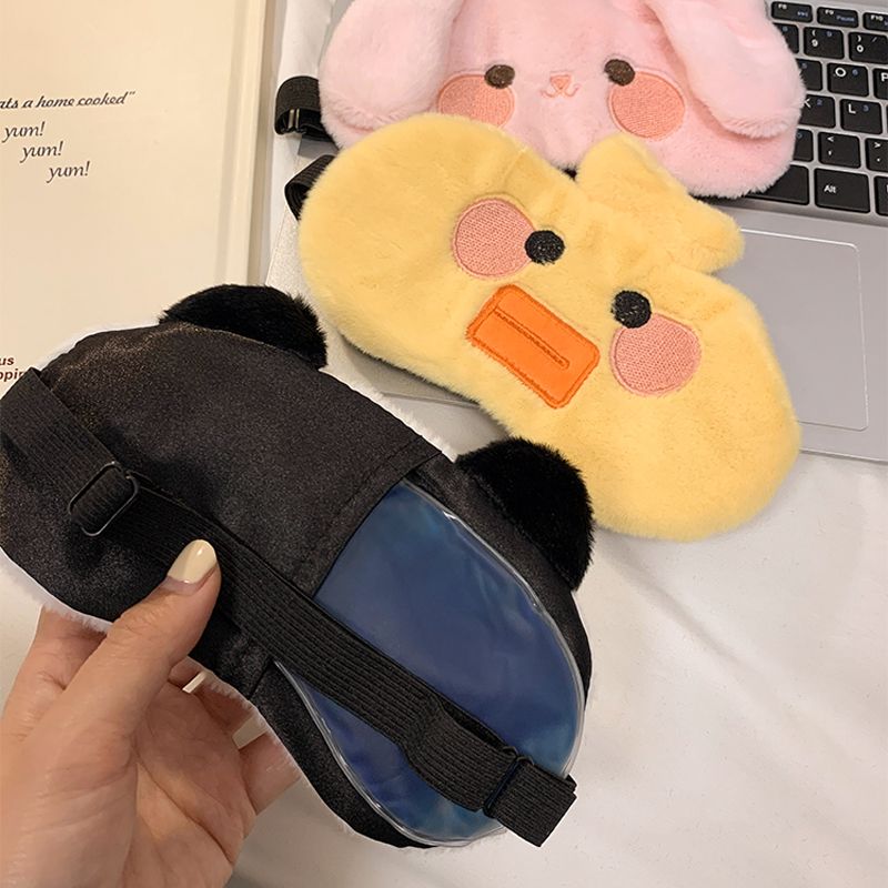 Cute Panda Eye Mask for Sleeping – Soft Plush Light Blocking Sleep Mask