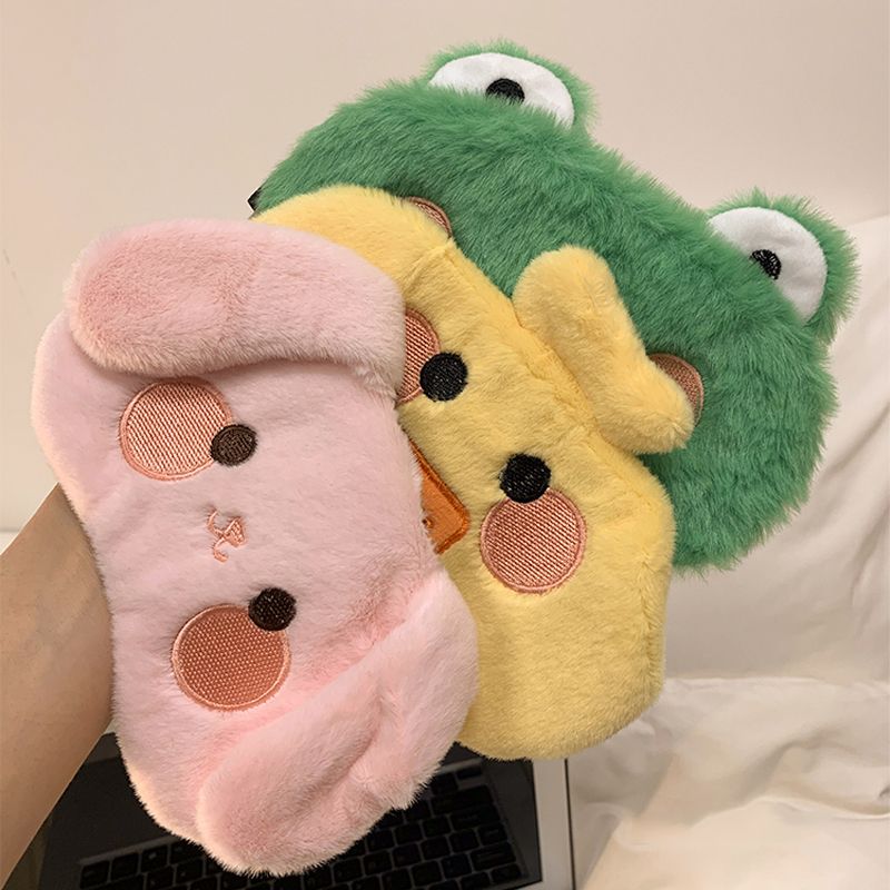 Cute Panda Eye Mask for Sleeping – Soft Plush Light Blocking Sleep Mask