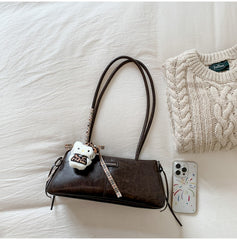 Vintage Chic Shoulder Baguette Bag