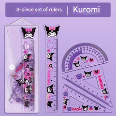 Kuromi Transparent Acrylic Ruler – Cute Straight Ruler for Students