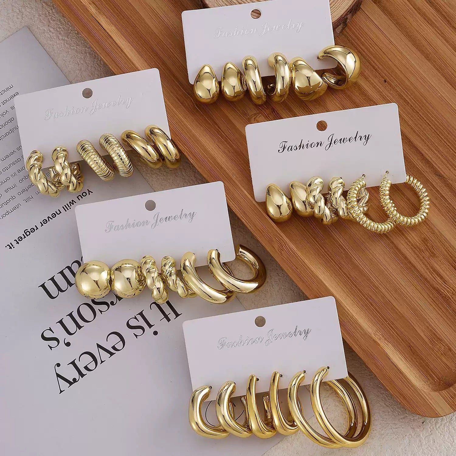 Gold Water Drop Hoop Earrings – Minimalist Luxe Huggie Hoops for WomenGold Water Drop Hoop Earrings