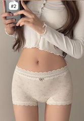 Women 10A Antibacterial Seamless Cotton Boxer Briefs