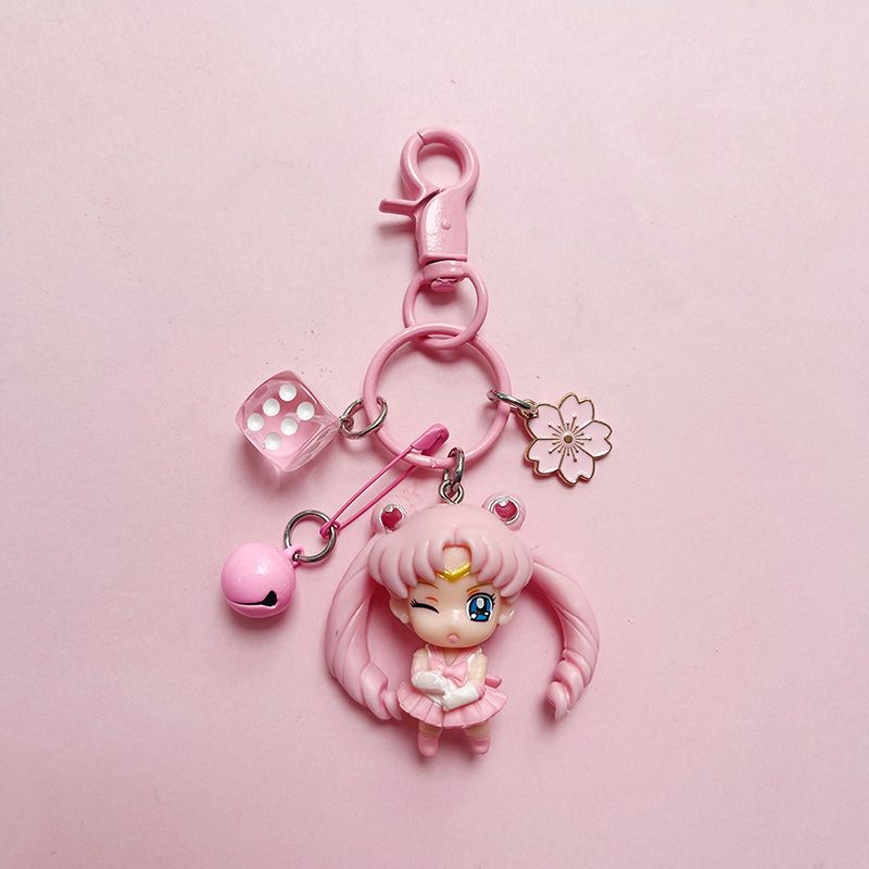 Cute Sailor Moon Keychain – Korean INS Style Girly Car Keychain for Couples