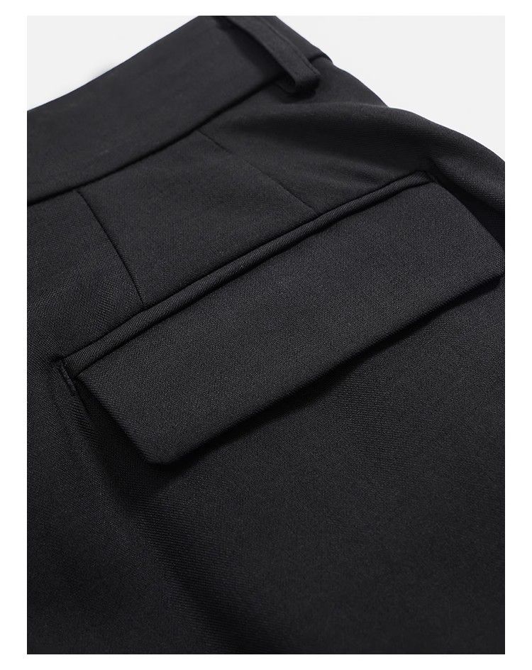 Women's Wide Leg Straight Trousers - High Waist Extra Long Dress Pants