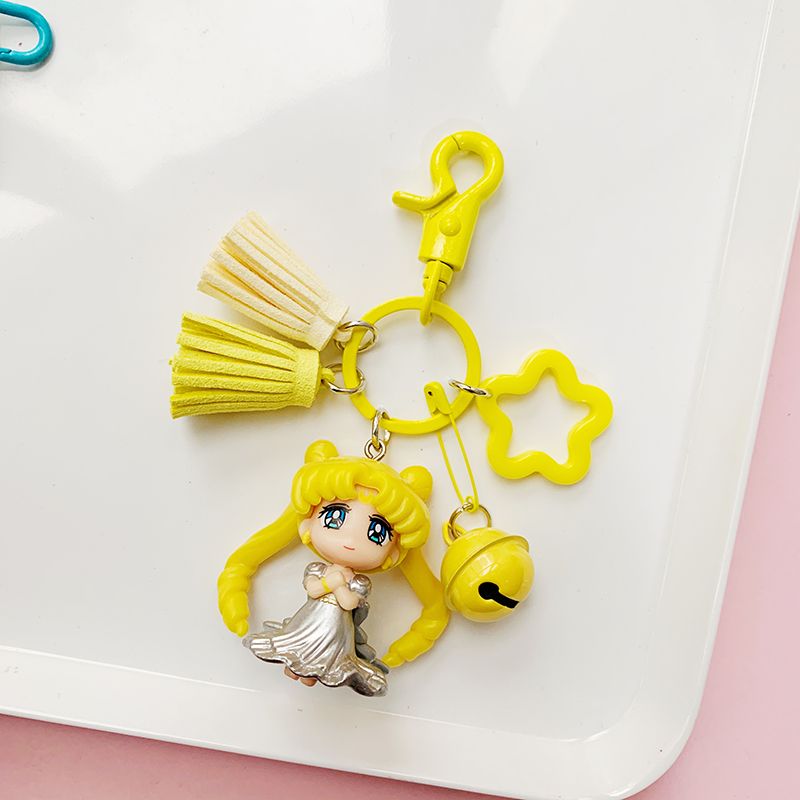 Cute Sailor Moon Keychain – Korean INS Style Girly Car Keychain for Couples