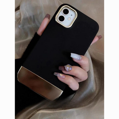 Black & Gold Silicone Shockproof iPhone Case for iPhone , Premium Soft Case