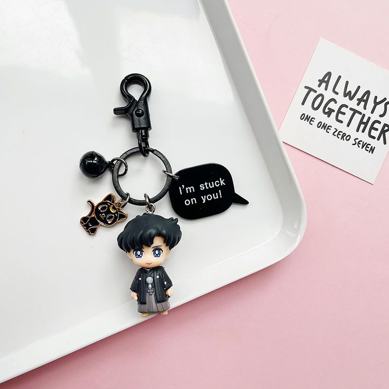 Cute Sailor Moon Keychain – Korean INS Style Girly Car Keychain for Couples