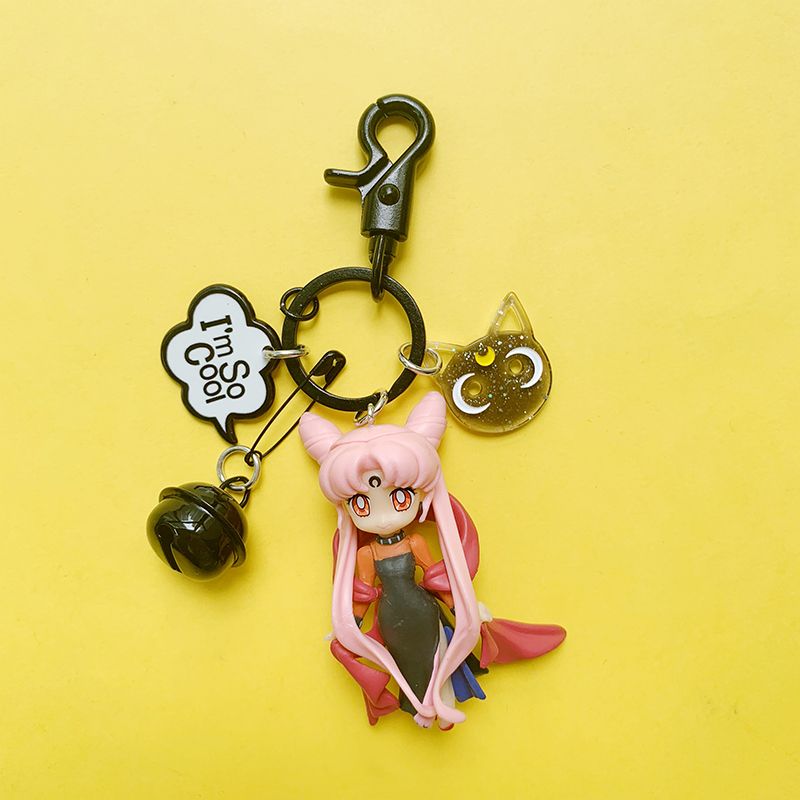 Cute Sailor Moon Keychain – Korean INS Style Girly Car Keychain for Couples