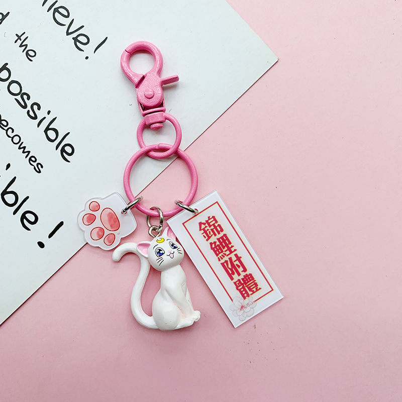 Cute Sailor Moon Keychain – Korean INS Style Girly Car Keychain for Couples