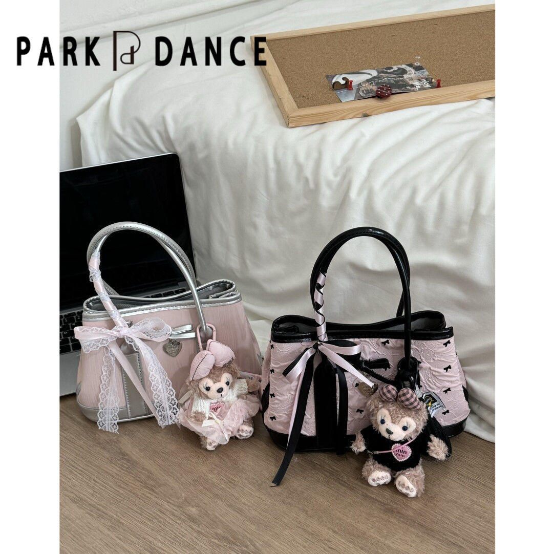PARK DANCE Women’s Ballet-Inspired Tote Bag – Sweet and Edgy Bow Handbag