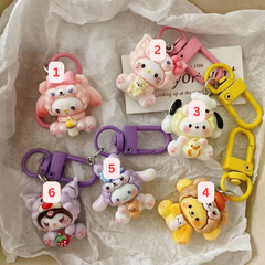 Cute Sailor Moon Keychain – Korean INS Style Girly Car Keychain for Couples